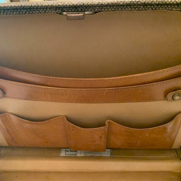 Hartmann Vintage Tweed and Leather Briefcase - Picture 11 of 13
